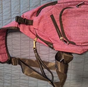 Steve Madden canvas sling backpack
